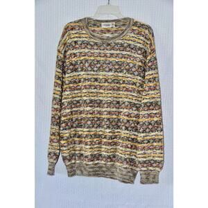 MISSONI Sport Designer Men's Cotton Blend Cable-knit Sweater Size 58/3XL